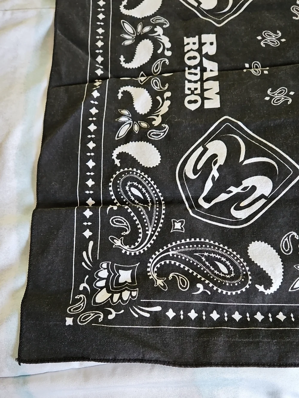 Vintage Dodge Ram Rodeo Western Paisley Bandana